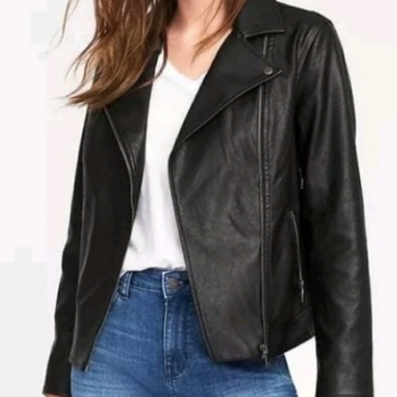 Old Navy Jackets & Blazers - NWT Black leather jacket
